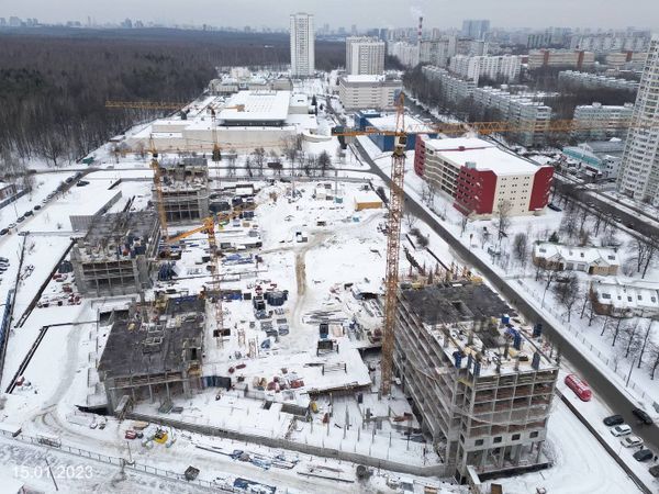 Ход строительства ЖК «Парксайд» за Январь 2023 г., фото №4