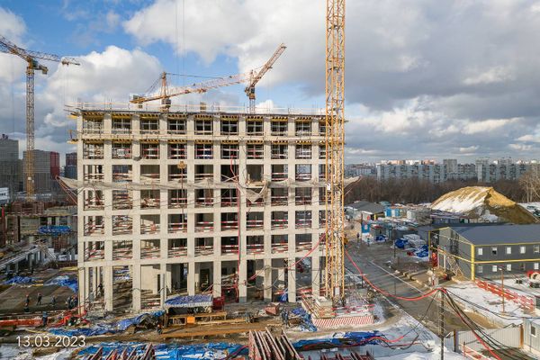Ход строительства ЖК «Вейв» за Март 2023 г., фото №3