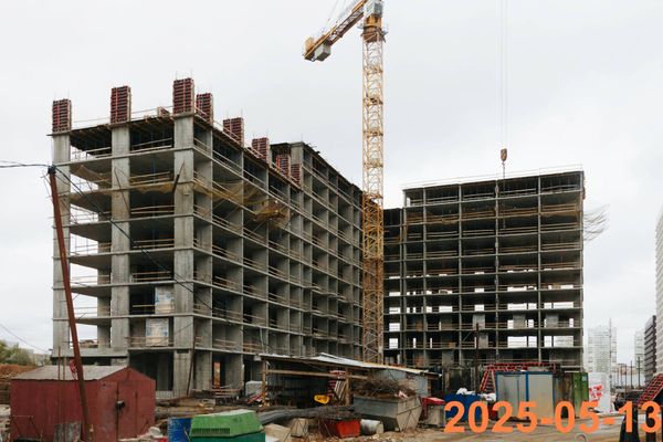 Ход строительства ЖК «Зелёный парк» за Май 2025 г., фото №5
