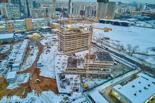 Ход строительства ЖК «Дмитровское небо» за Ноябрь 2022 г., фото №2