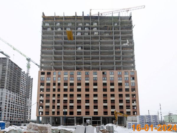 Ход строительства ЖК «Амурский парк» за Январь 2024 г., фото №5