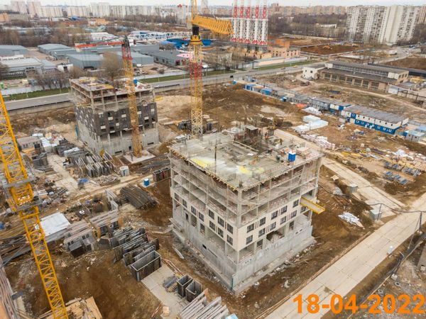 Ход строительства ЖК «Кавказский бульвар 51» за Апрель 2022 г., фото №2