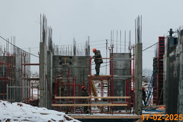 Ход строительства ЖК «Зелёный парк» за Февраль 2025 г., фото №3