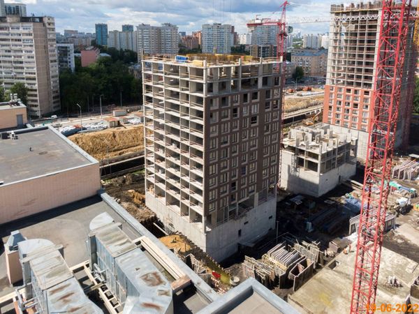 Ход строительства ЖК «Барклая 6» за Июнь 2022 г., фото №4
