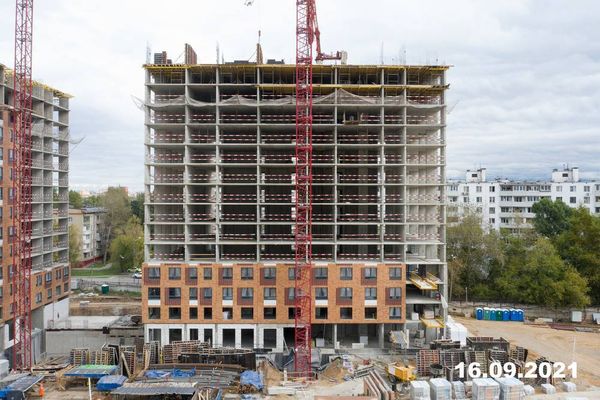 Ход строительства ЖК «Перовское 2» за Сентябрь 2021 г., фото №4
