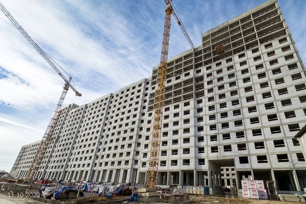 Ход строительства ЖК «Дмитровское небо» за Октябрь 2023 г., фото №2