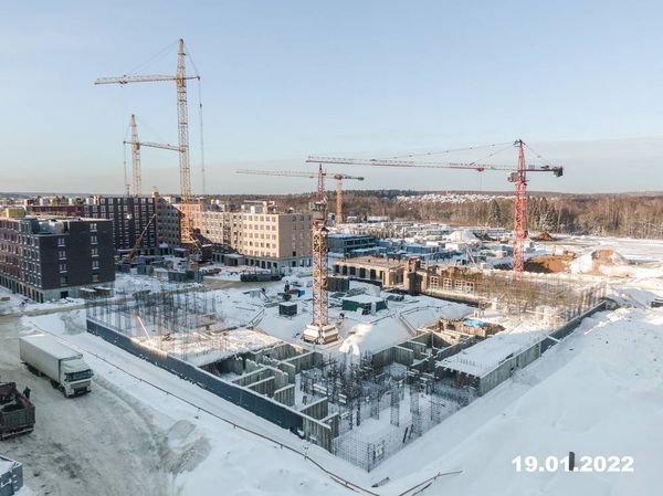 Ход строительства ЖК «Середневский лес» за Январь 2022 г., фото №5
