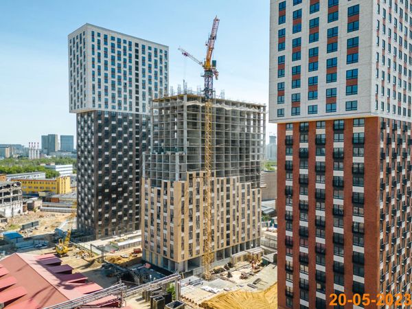 Ход строительства ЖК «Руставели 14» за Май 2023 г., фото №3