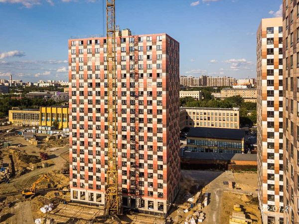 Ход строительства ЖК «Большая Академическая 85» за Июль 2021 г., фото №3