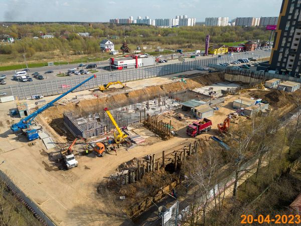 Ход строительства ЖК «Юнино» за Апрель 2023 г., фото №2