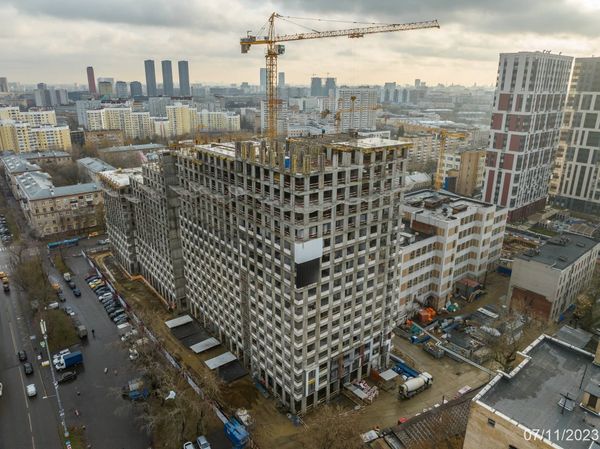 Ход строительства ЖК «Петровский парк II» за Ноябрь 2023 г., фото №3