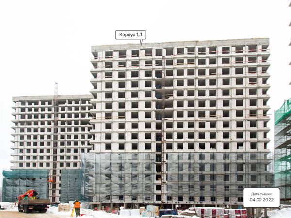 Ход строительства ЖК «Тропарево Парк» за Февраль 2022 г., фото №2