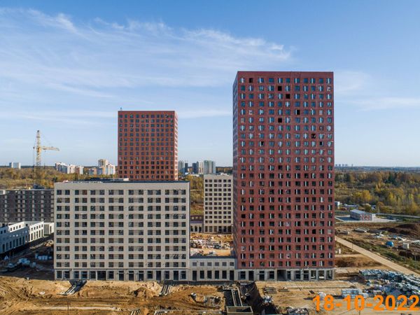 Ход строительства ЖК «Зелёный парк» за Октябрь 2022 г., фото №4