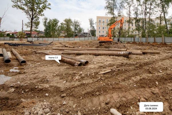 Ход строительства ЖК «Ольховый Квартал» за Август 2024 г., фото №3