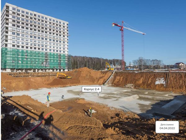 Ход строительства ЖК «Тропарево Парк» за Апрель 2022 г., фото №3