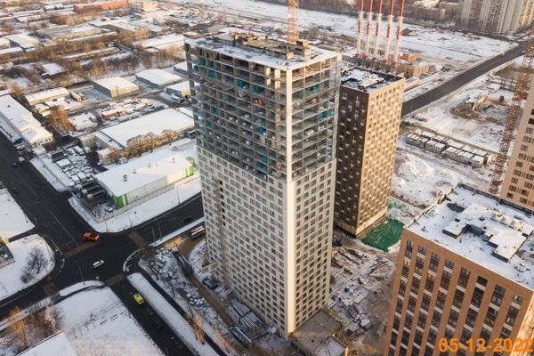 Ход строительства ЖК «Кавказский бульвар 51» за Декабрь 2022 г., фото №3