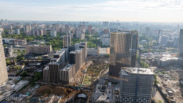 Ход строительства ЖК «Дмитровское небо» за Май 2025 г., фото №2