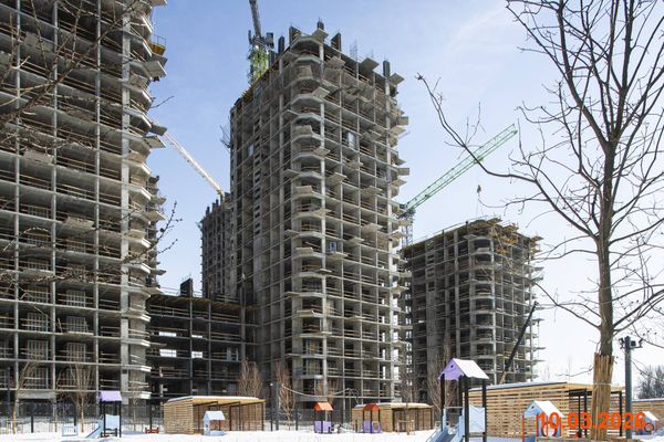 Ход строительства ЖК «Кавказский бульвар 51» за Март 2026 г., фото №4