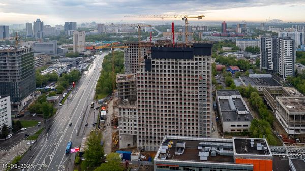 Ход строительства ЖК «Обручева 30» за Май 2025 г., фото №4