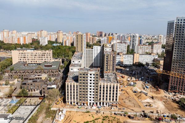 Ход строительства ЖК «Дмитровское небо» за Сентябрь 2024 г., фото №3