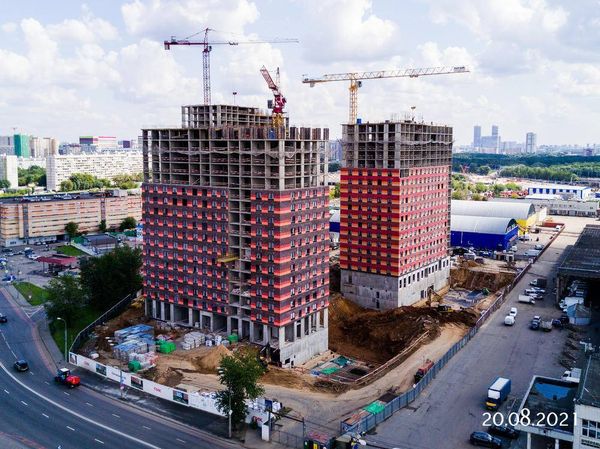 Ход строительства ЖК «Сигнальный 16» за Август 2021 г., фото №3