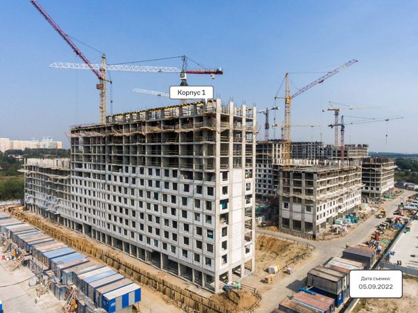 Ход строительства ЖК «Молжаниново» за Сентябрь 2022 г., фото №3