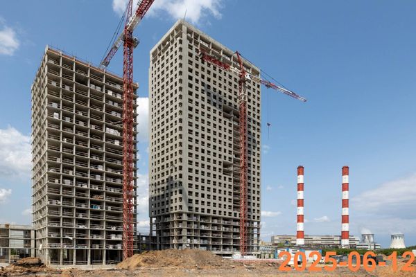 Ход строительства ЖК «2-й Иртышский» за Июнь 2025 г., фото №4