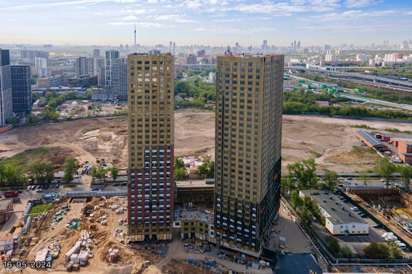 Ход строительства ЖК «Дмитровское небо» за Май 2024 г., фото №2