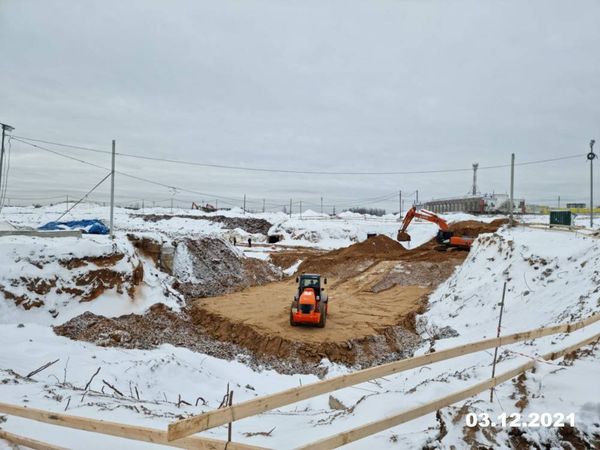 Ход строительства ЖК «Зелёный парк» за Декабрь 2021 г., фото №3