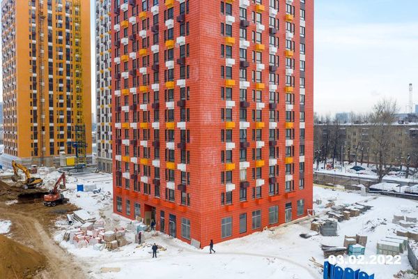 Ход строительства ЖК «Волжский парк» за Февраль 2022 г., фото №5