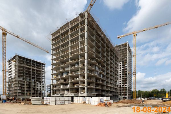 Ход строительства ЖК «Плеханова 11» за Август 2024 г., фото №3