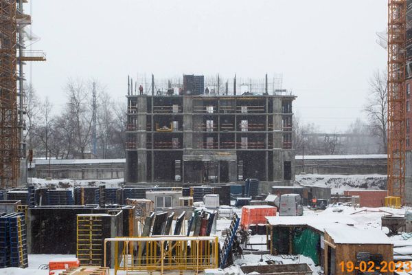 Ход строительства ЖК «Второй Нагатинский» за Февраль 2023 г., фото №4