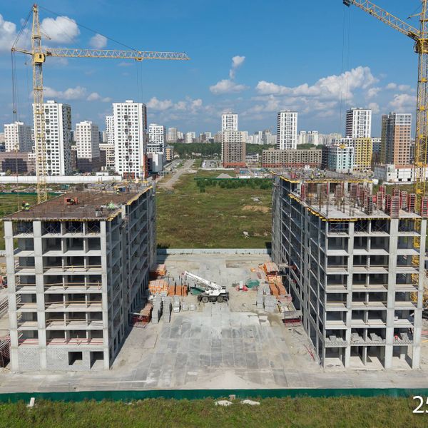 Ход строительства ЖК «Квартал у Леса» за Август 2026 г.