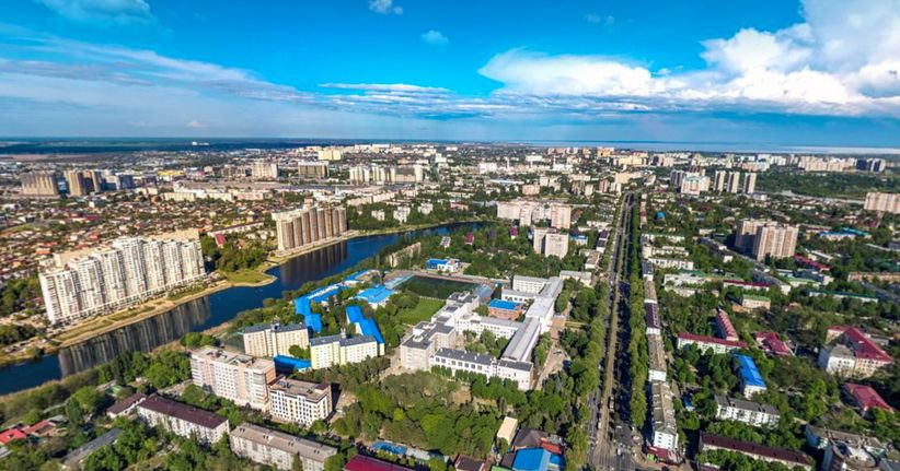 Черемушки в Красндаре с птичьего полета