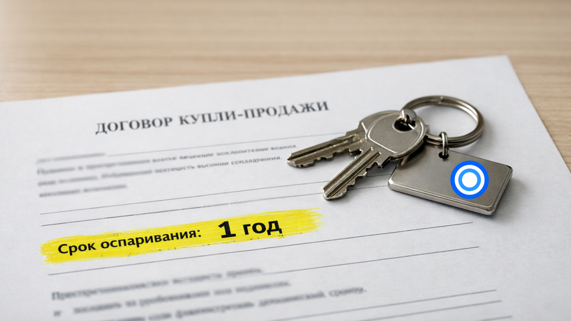 Срок оспаривания договора купли-продажи будет 1 год