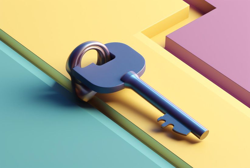 ключ от квартиры яркий